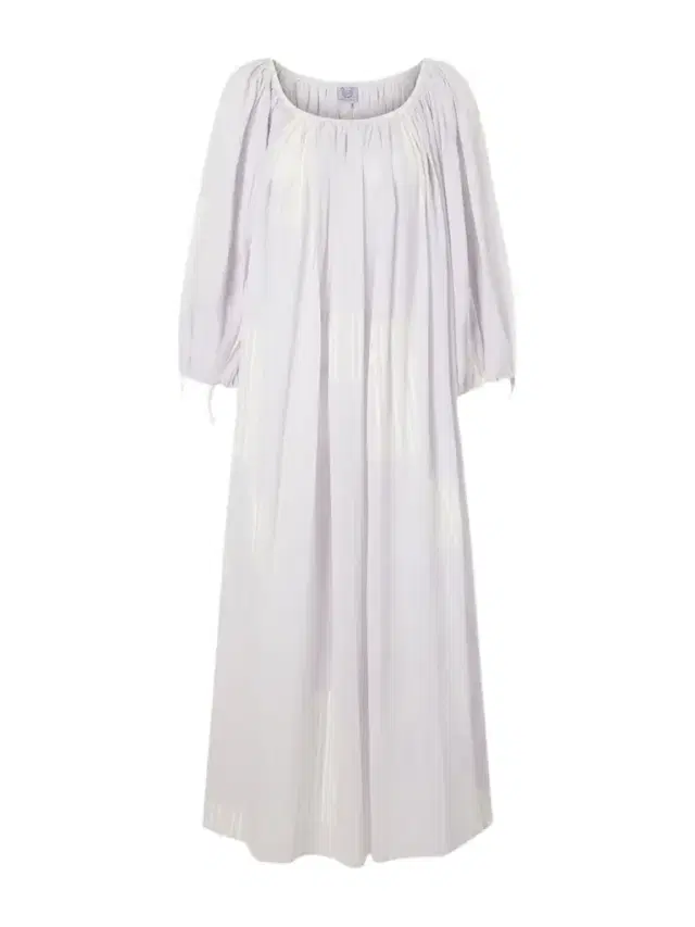 Thierry Colson Athenaïs Gathered Striped Cotton-voile Maxi Dress