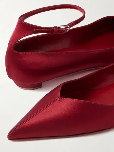 Christian Louboutin Erozeena Satin Point-toe Flats | Thumbnail 4 Christian Louboutin Erozeena Satin Point-toe Flats | Thumbnail 4