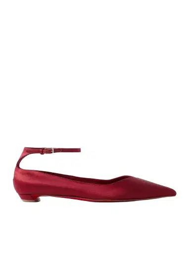 Christian Louboutin Erozeena Satin Point-toe Flats | Thumbnail 1 Christian Louboutin Erozeena Satin Point-toe Flats | Thumbnail 1