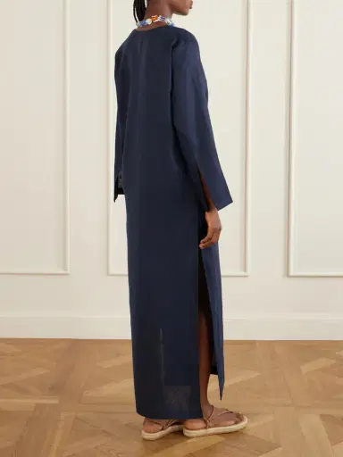SARA CRISTINA Pearl-embellished Linen Kaftan | Thumbnail 3 SARA CRISTINA Pearl-embellished Linen Kaftan | Thumbnail 3
