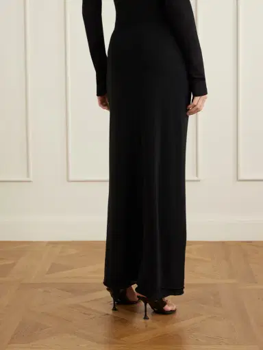 COLLEEN ALLEN Stretch Tencel™ Modal, Silk And Cashmere-blend Maxi Skirt | Thumbnail 4