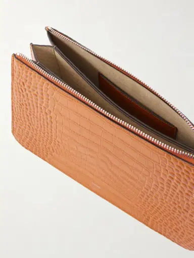 TOTEME Threefold Croc-effect Leather Clutch | Thumbnail 6 TOTEME Threefold Croc-effect Leather Clutch | Thumbnail 6