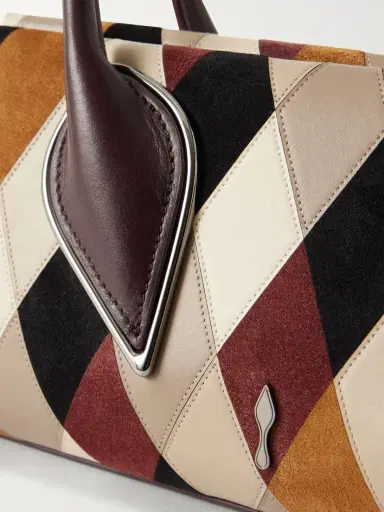 Christian Louboutin Venus Baguette Patchwork Leather And Suede Shoulder Bag | Thumbnail 5 Christian Louboutin Venus Baguette Patchwork Leather And Suede Shoulder Bag | Thumbnail 5