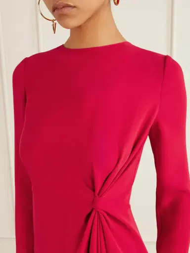 Valentino Garavani Open-back Gathered Silk-cady Gown | Thumbnail 4