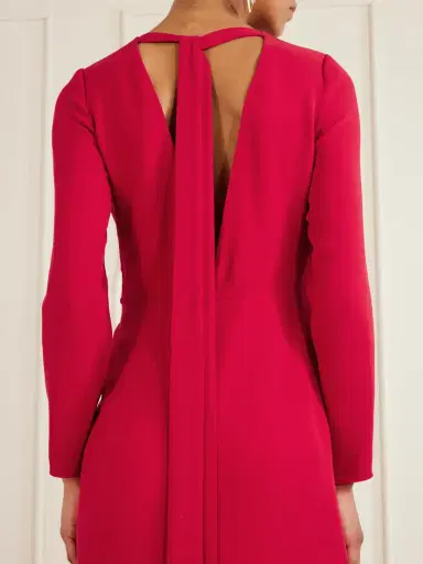 Valentino Garavani Open-back Gathered Silk-cady Gown | Thumbnail 5