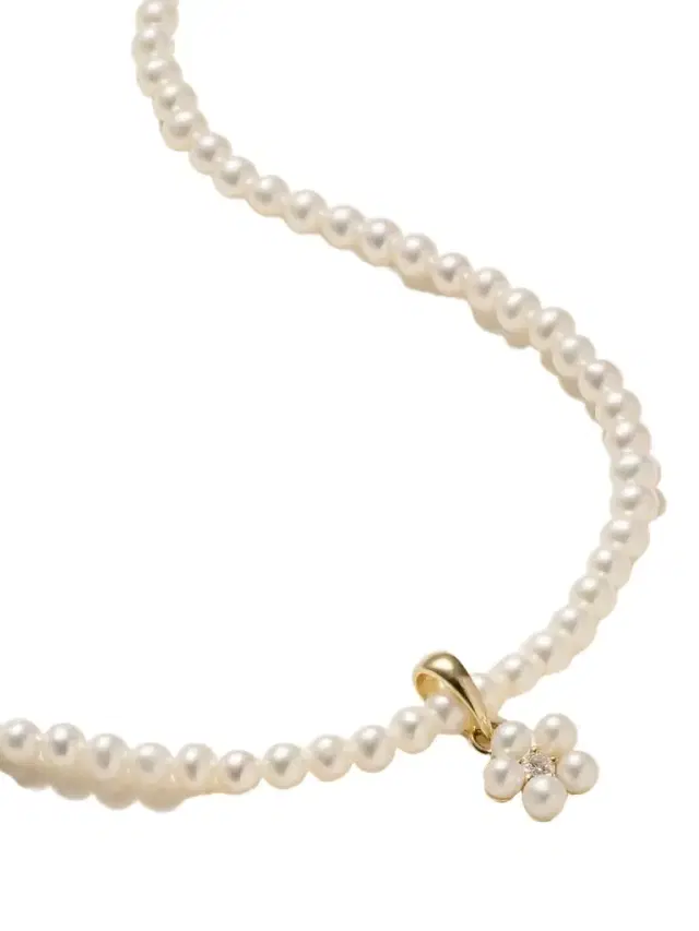 Mizuki 14-karat Gold, Pearl And Diamond Necklace