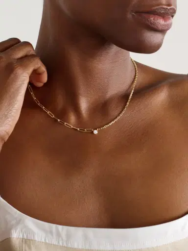 Yvonne Léon 18-karat Gold Diamond Necklace | Thumbnail 2 Yvonne Léon 18-karat Gold Diamond Necklace | Thumbnail 2