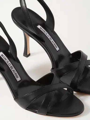 Manolo Blahnik Callasli 90 Leather Slingback Sandals | Thumbnail 4 Manolo Blahnik Callasli 90 Leather Slingback Sandals | Thumbnail 4
