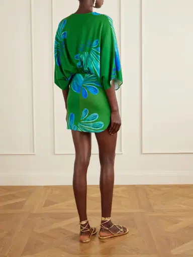 Themis Z Alcmene Printed Satin Mini Dress | Thumbnail 3 Themis Z Alcmene Printed Satin Mini Dress | Thumbnail 3