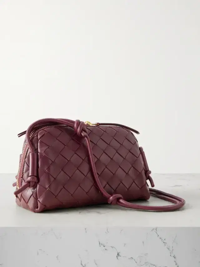 Concert Pouch Intrecciato Leather Shoulder Bag