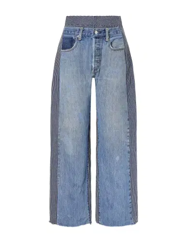 B SIDES Double Waistband Rework Wide-leg Jeans | Thumbnail 1