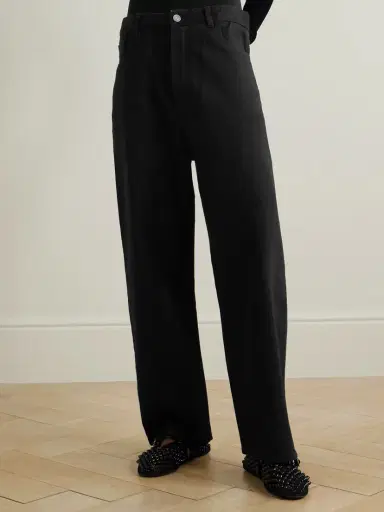 Alaïa Stretch Knit-trimmed Jeans | Thumbnail 3