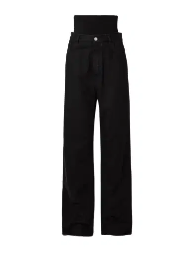 Alaïa Stretch Knit-trimmed Jeans | Thumbnail 1