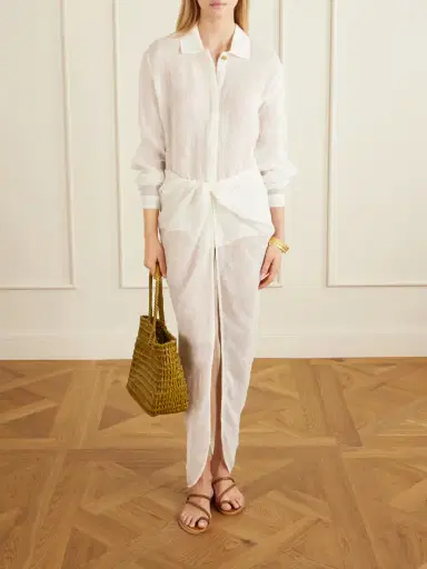 Le Kasha Sanbu Linen Shirt | Thumbnail 2 Le Kasha Sanbu Linen Shirt | Thumbnail 2