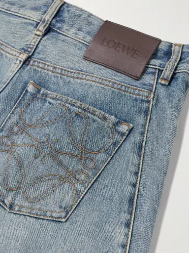 Loewe Embroidered High-rise Barrel-leg Jeans | Thumbnail 6 Loewe Embroidered High-rise Barrel-leg Jeans | Thumbnail 6
