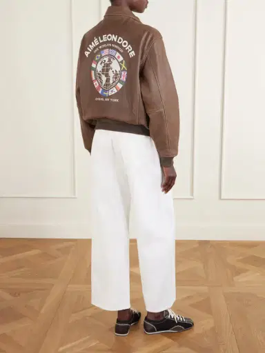 Aimé Leon Dore World’s Borough Printed Leather Jacket | Thumbnail 4 Aimé Leon Dore World’s Borough Printed Leather Jacket | Thumbnail 4