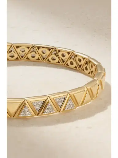 Marina B Triangolini 18-karat Gold Diamond Bangle | Thumbnail 3 Marina B Triangolini 18-karat Gold Diamond Bangle | Thumbnail 3