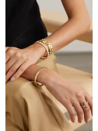 Marina B Triangolini 18-karat Gold Diamond Bangle | Thumbnail 4 Marina B Triangolini 18-karat Gold Diamond Bangle | Thumbnail 4
