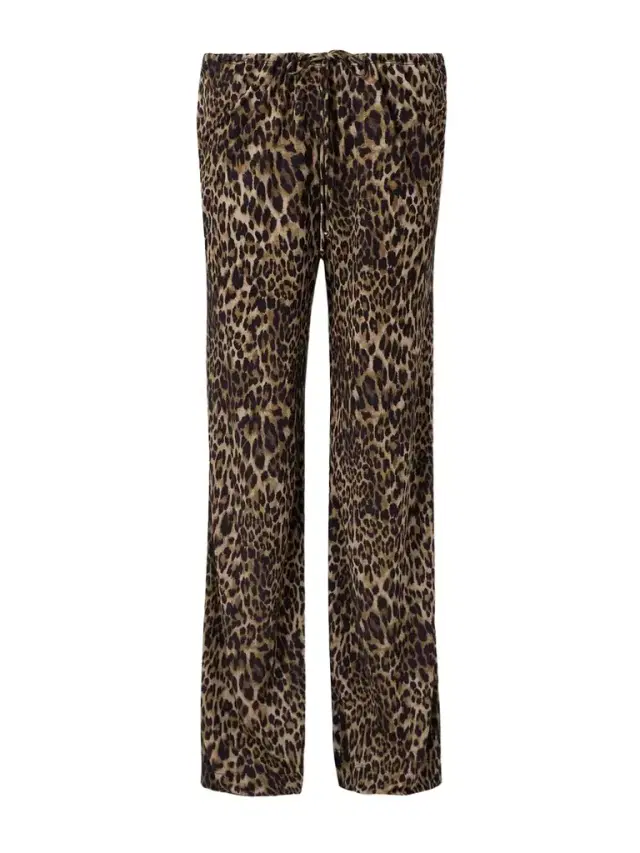 Nili Lotan Adriel Leopard-print Crepe De Chine Wide-leg Pants