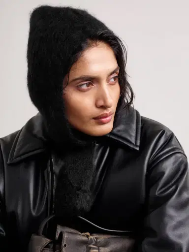 Acne Studios Tie-detailed Mohair And Wool-blend Hood | Thumbnail 2