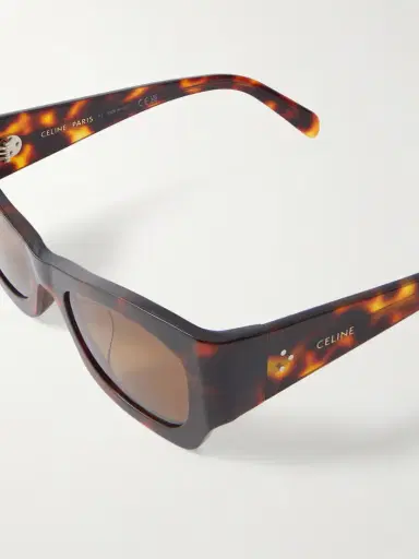 CELINE Eyewear Square-frame Tortoiseshell Acetate Sunglasses | Thumbnail 4 CELINE Eyewear Square-frame Tortoiseshell Acetate Sunglasses | Thumbnail 4