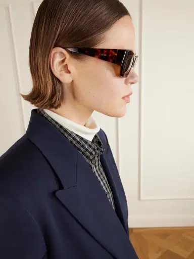 CELINE Eyewear Square-frame Tortoiseshell Acetate Sunglasses | Thumbnail 5 CELINE Eyewear Square-frame Tortoiseshell Acetate Sunglasses | Thumbnail 5