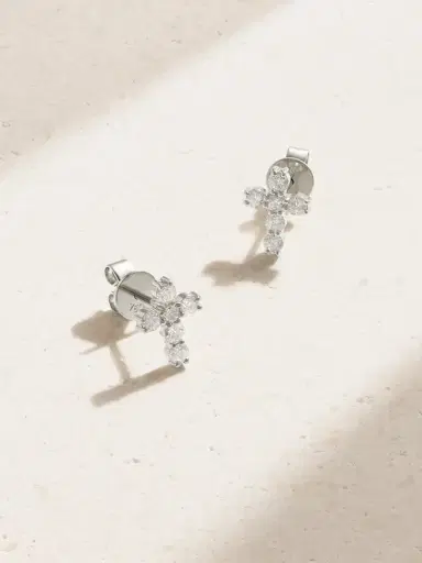 Anita Ko 18-karat White Gold Diamond Earrings | Thumbnail 1