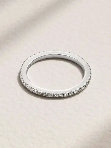 David Morris Platinum Diamond Eternity Ring | Thumbnail 3 David Morris Platinum Diamond Eternity Ring | Thumbnail 3