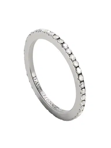 David Morris Platinum Diamond Eternity Ring | Thumbnail 1 David Morris Platinum Diamond Eternity Ring | Thumbnail 1
