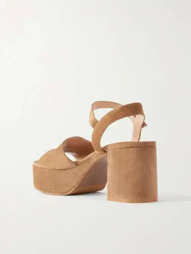 Gianvito Rossi Carol 35 Suede Platform Sandals | Thumbnail 3 Gianvito Rossi Carol 35 Suede Platform Sandals | Thumbnail 3