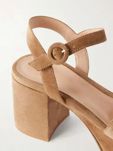 Gianvito Rossi Carol 35 Suede Platform Sandals | Thumbnail 5 Gianvito Rossi Carol 35 Suede Platform Sandals | Thumbnail 5