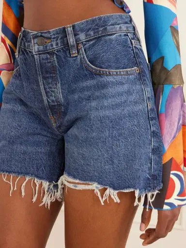 Frame The Long Hang Denim Shorts | Thumbnail 5 Frame The Long Hang Denim Shorts | Thumbnail 5