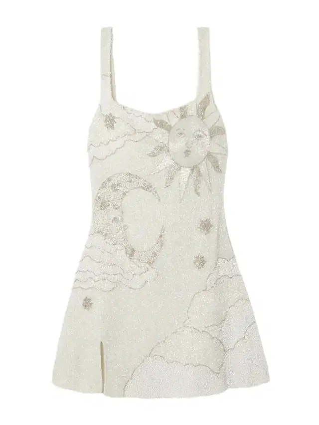 Clio Peppiatt Lucina Embellished Stretch-mesh Mini Dress