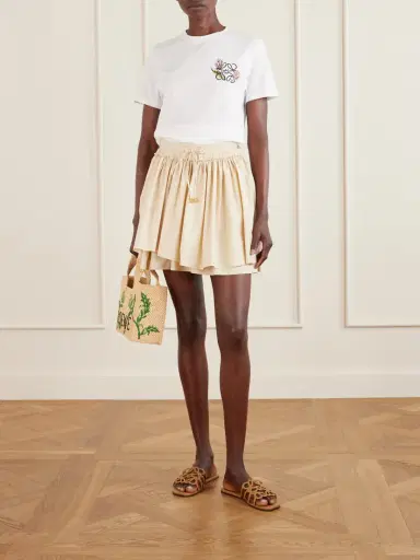 Loewe + Paula’s Ibiza Anagram Embroidered Cotton-jersey T-shirt | Thumbnail 2