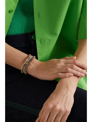 Sydney Evan Tiny Feather 14-karat Gold, Labradorite And Diamond Bracelet | Thumbnail 5 Sydney Evan Tiny Feather 14-karat Gold, Labradorite And Diamond Bracelet | Thumbnail 5