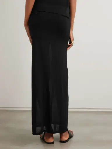 TOTEME Lyocell And Cashmere-blend Maxi Skirt | Thumbnail 4