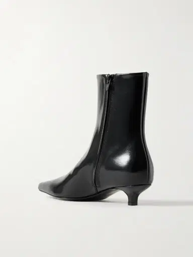 TOTEME Glossed-leather Ankle Boots | Thumbnail 3 TOTEME Glossed-leather Ankle Boots | Thumbnail 3