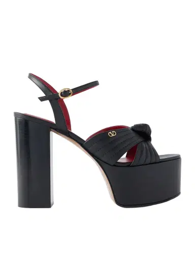 Valentino Garavani Crasher 125 Leather Platform Sandals | Thumbnail 1