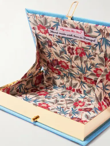 Olympia Le-Tan + Mlle Mouns The Art Of Slow Living Embroidered Appliquéd Canvas Clutch | Thumbnail 5 Olympia Le-Tan + Mlle Mouns The Art Of Slow Living Embroidered Appliquéd Canvas Clutch | Thumbnail 5