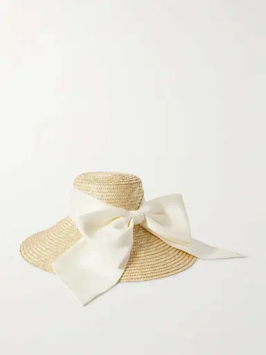 Eugenia Kim Mirabel Grosgrain-trimmed Straw Sunhat | Thumbnail 3