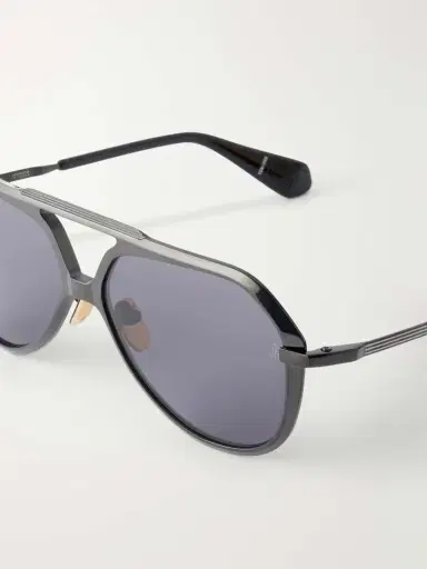 Jacques Marie Mage + Lou Lou De La Falaise Louise Aviator-style Titanium Sunglasses | Thumbnail 4