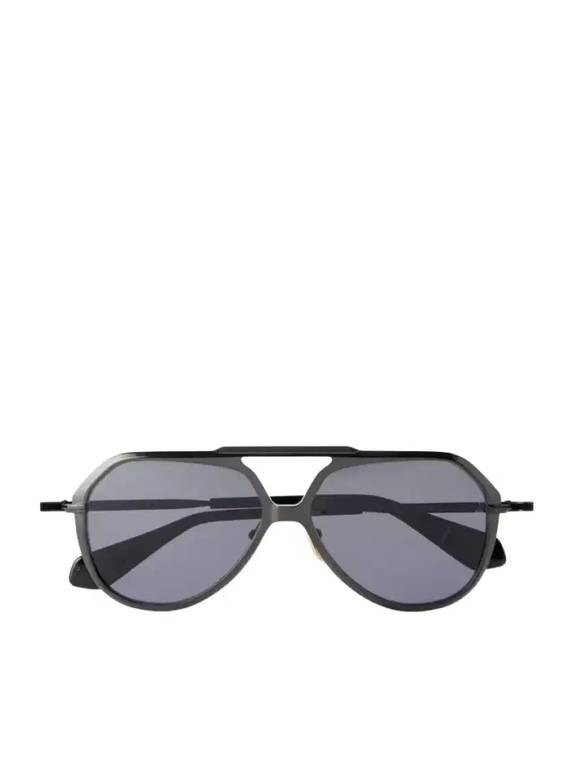 + Lou Lou De La Falaise Louise Aviator-style Titanium Sunglasses