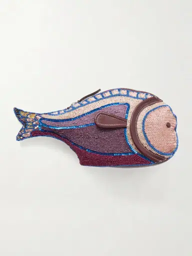 Staud Pesce Beaded Leather Clutch | Thumbnail 4 Staud Pesce Beaded Leather Clutch | Thumbnail 4