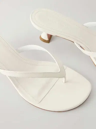Amina Muaddi Juliette 45 Leather Thong Sandals | Thumbnail 5 Amina Muaddi Juliette 45 Leather Thong Sandals | Thumbnail 5