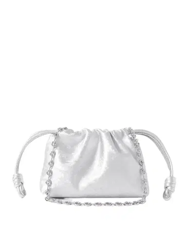 Loewe Flamenco Mini Metallic Leather Clutch | Thumbnail 1