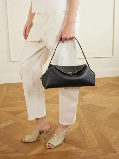 TOTEME T-lock Full-grain Leather Shoulder Bag | Thumbnail 2 TOTEME T-lock Full-grain Leather Shoulder Bag | Thumbnail 2