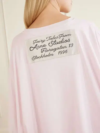 Acne Studios Eniko Irregular Balloon Cotton And Hemp-blend T-shirt | Thumbnail 5 Acne Studios Eniko Irregular Balloon Cotton And Hemp-blend T-shirt | Thumbnail 5