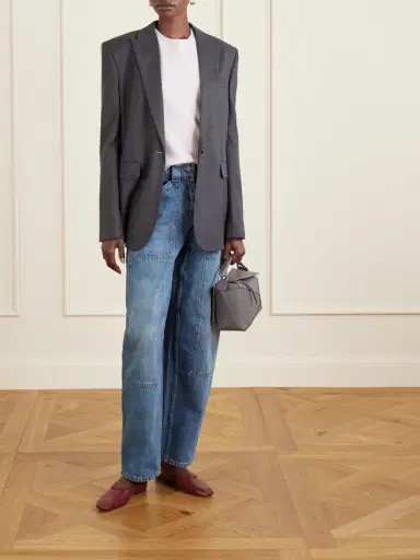 Co Paneled Mid-rise Barrel-leg Jeans | Thumbnail 2