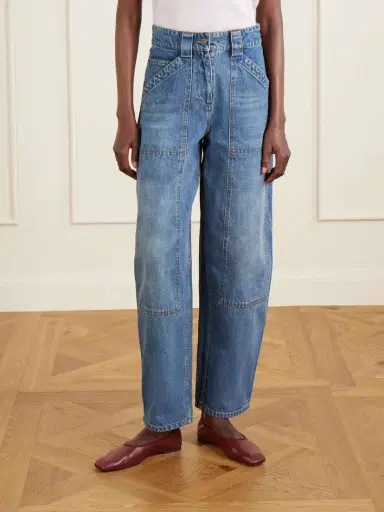 Co Paneled Mid-rise Barrel-leg Jeans | Thumbnail 3