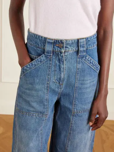 Co Paneled Mid-rise Barrel-leg Jeans | Thumbnail 5